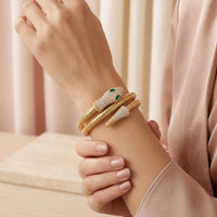 Snake Wrap Serpent Bracelet - Anti-Tarnish Gold Plated