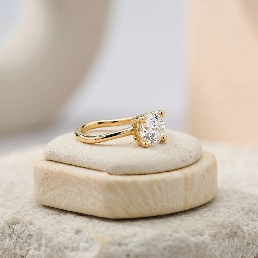 Solitaire American Diamond Nose Pin | Anti-Tarnish Gold Plated