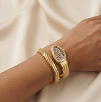 The Serpent Coil Watch - Anti-Tarnish Gold Plated | Moncheri Jewels