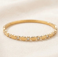 Minimalist AD Stone Anti-Tarnish Bangle | Elegant Daily Wear Anti-Tarnish