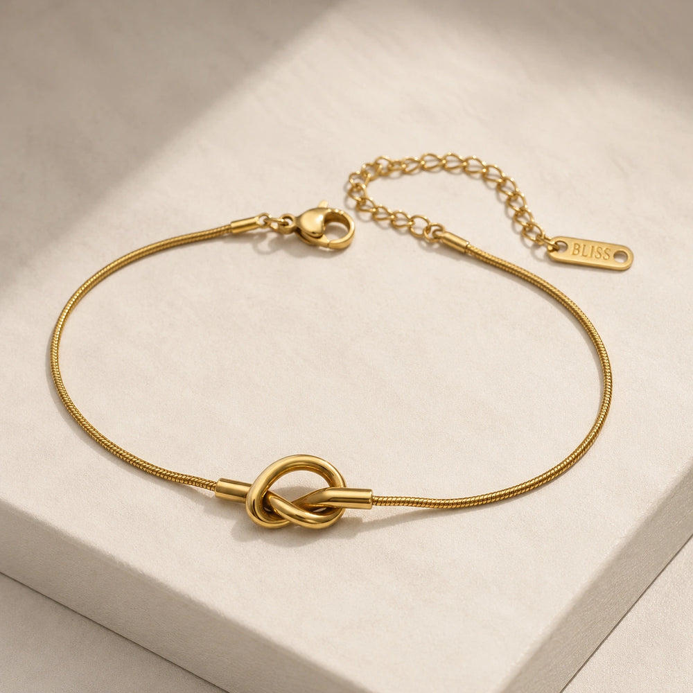 Infinity Knot Gold Plated Bracelet - Anti Tarnish Everyday Wear