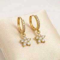 Star Charm Earrings - Anti Tarnish Gold Plated | MonCheri