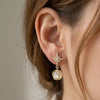Celestial Star Drop Earrings with Opal Stone | Fashion Jewelry