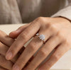 Starburst Crystal Adjustable Ring | High Quality Silver-Tone Fashion Ring