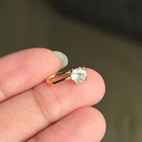 Solitaire American Diamond Nose Pin | Anti-Tarnish Gold Plated