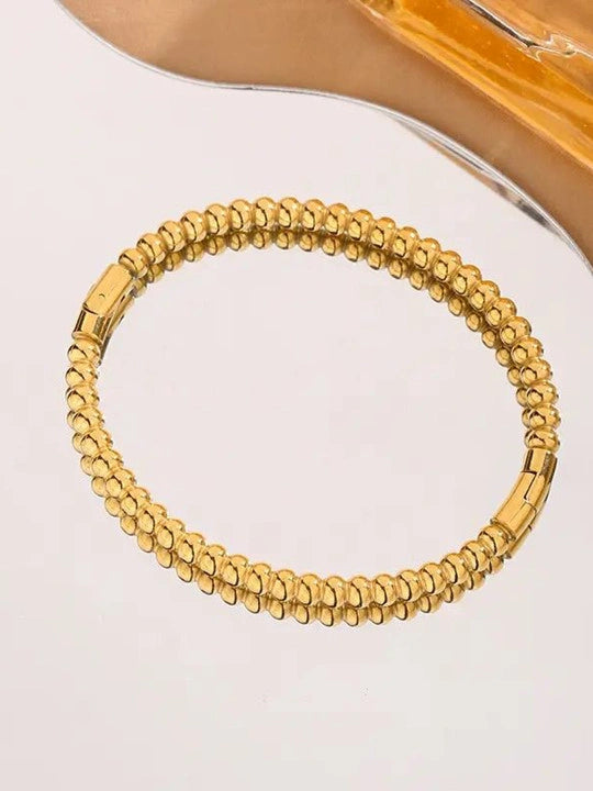 Anti-Tarnish Beaded Ball Bracelet | 18K Gold Plated Minimalist Korean Design
