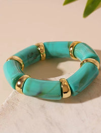 Turquoise Chunky Bead Statement Bracelet | High Quality Boho Jewelry