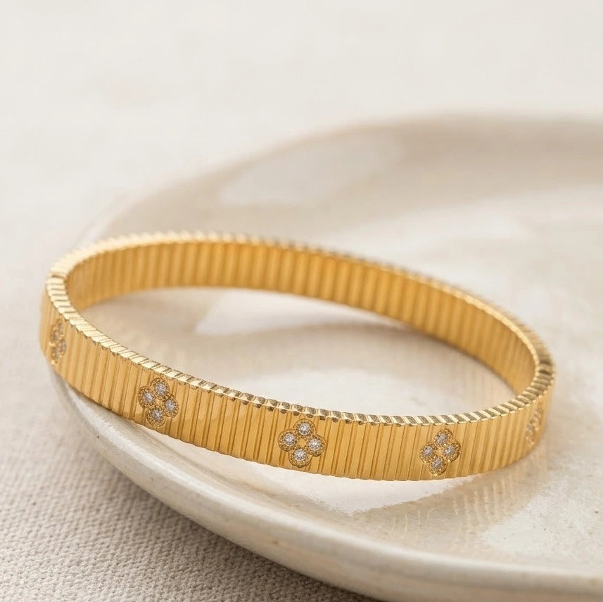 The "Old Money" Gold Plated Bracelet Stack | 3-Piece Set