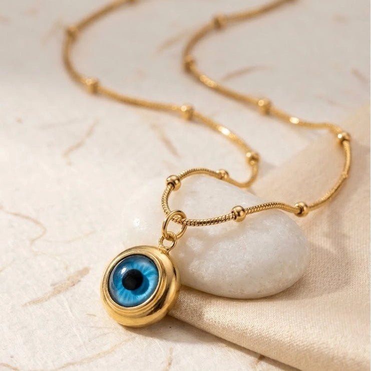 Evil Eye Pendant Necklace | Anti-Tarnish Fashion Jewelry for Women