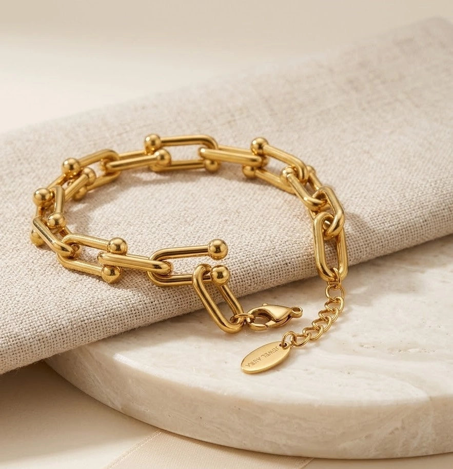 Anti-Tarnish Chunky Link Chain Bracelet | Premium Fashion Jewelry