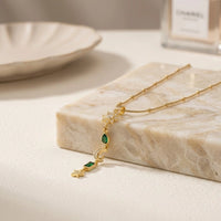 Celestial Sun Moon & Star Drop Necklace | Anti-Tarnish Gold Plated