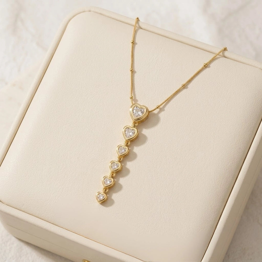 Heart Drop Anti-Tarnish Gold Plated Necklace