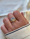 Sun & Moon Celestial Stackable Ring Set | Dual-Tone Fashion Jewelry