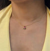 Tulip Floral Pendant Necklace - Anti Tarnish Gold Plated