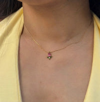 Tulip Floral Pendant Necklace - Anti Tarnish Gold Plated