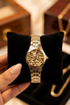 Leopard Luxe Two-Tone Gold Plated Watch | Anti-Tarnish