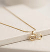 Infinity Pendant Necklace - Anti Tarnish Gold-Plated Everyday Wear