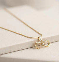 Infinity Pendant Necklace - Anti Tarnish Gold-Plated Everyday Wear