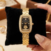 Vintage Bubble Time Anti-Tarnish Gold Plated Watch for Women