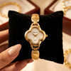 Vintage Clover Dial Anti-Tarnish Gold Plated Watch for Women