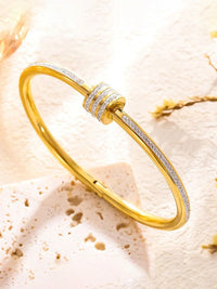 Ultimate IT-Girl 5-Piece Bracelet & Bangle Stack | Anti-Tarnish Gold-Plated Combo