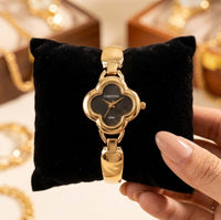 Vintage Clover Dial Watch - Anti-Tarnish Gold Plated