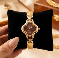 Vintage Clover Dial Watch - Anti-Tarnish Gold Plated