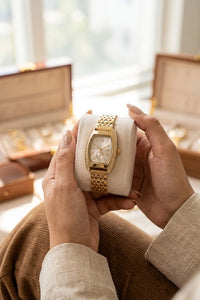 Classic Vintage Roman Dial Gold Plated Watch | Anti-Tarnish