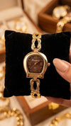 Vintage Horseshoe Dial Anti-Tarnish Gold Plated Watch for Women