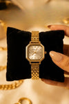 Luxe Vintage Octagon Gold Watch | Anti-Tarnish & 18K Gold Plated