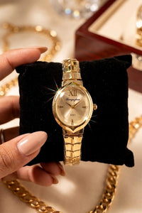 Vintage Oval Dial Gold Plated Watch | Anti-Tarnish Everyday Timepiece