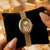 Vintage Oval Dial Gold Plated Watch for Women | Anti-Tarnish