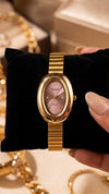 Vintage Oval Dial Anti-Tarnish Gold Plated Watch