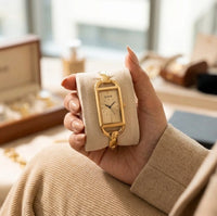 Vintage Rectangle Gold Plated Watch - Anti Tarnish