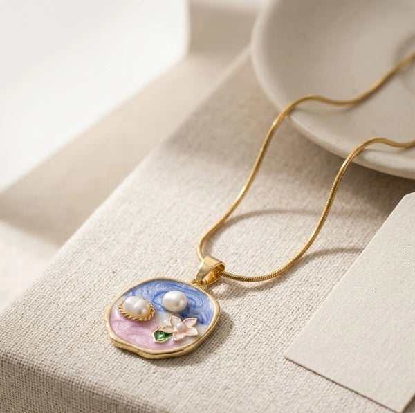 Durable anti-tarnish gold plated necklace for women