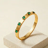 Emerald Heart Radiant Bangle – Anti-Tarnish Gold Plated Bracelet