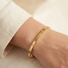 Studded Screw Motif Anti Tarnish Gold Plated Bracelet For Women - Minimalist Bangle