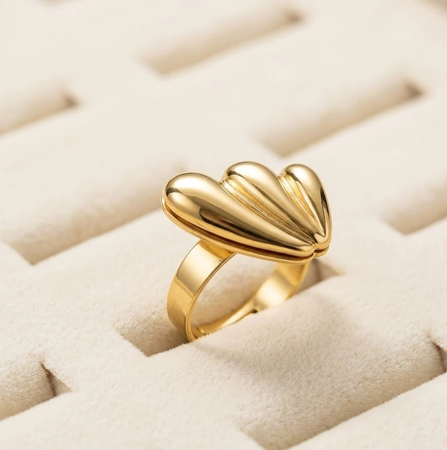 Chunky Layered Statement Ring - Anti Tarnish Fashion Jewelry
