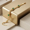 green-heart-mesh-bracelet-anti-tarnish-gold-plated