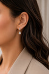 Teardrop Crystal Dangle Earrings | Anti-Tarnish Gold Plated