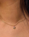 Pink Tulip Pendant Anti-Tarnish Gold Plated Necklace - Minimalist Aesthetic