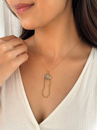 Anti Tarnish Gold Plated Minimalist Pearl Pendant Necklace