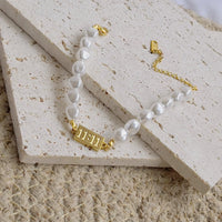 11:11 Angel Number Pearl Bracelet | Anti-Tarnish Gold-Plated