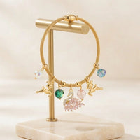 Enchanted Swan Charm Bracelet - Anti Tarnish Gold Plated