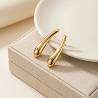 Teardrop Minimalist Gold Plated Earrings | Anti Tarnish