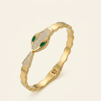 Serpent Head Anti-Tarnish Gold-Plated Bracelet