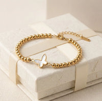 Clover Charm Double Layer Anti-Tarnish Bracelet for Women - Daily Wear Fashion Jewelry
