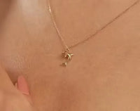Dolphin Pendant Necklace – Anti-Tarnish Gold Plated | Waterproof Cute Animal Jewelry