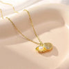 Pearl Shell Necklace – Gold Plated Anti-Tarnish Seashell Pendant with Pearl