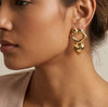 Quirky Lips & Heart Drop Earrings - Anti-Tarnish Gold Plated